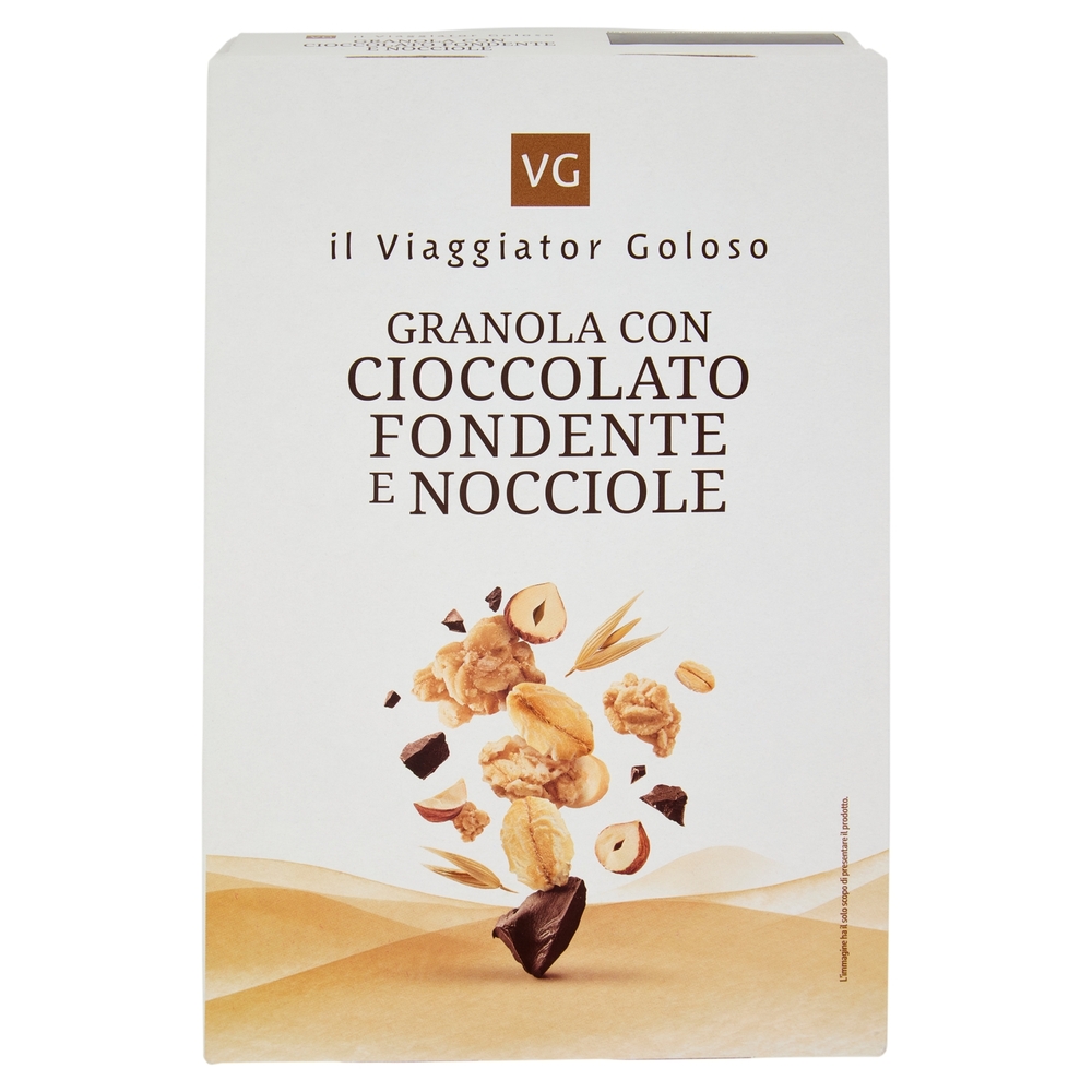 Granola con Cioccolato Fondente e Nocciole Il Viaggiator Goloso