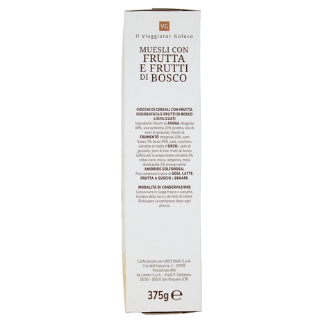 Muesli con Frutta e Frutti di Bosco Il Viaggiator Goloso