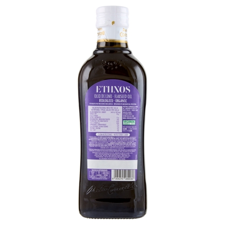 Ethnos 100% Olio di Lino Biologico 500 ml