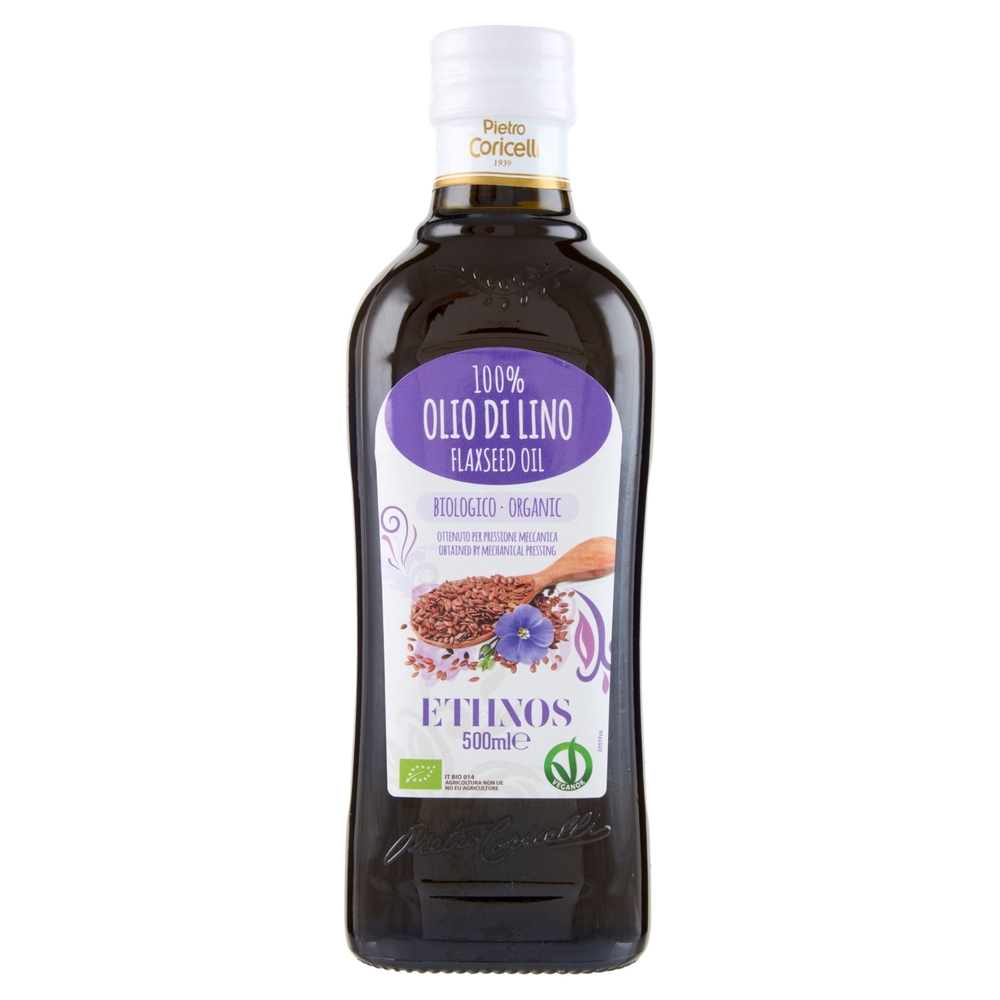 Ethnos 100% Olio di Lino Biologico 500 ml