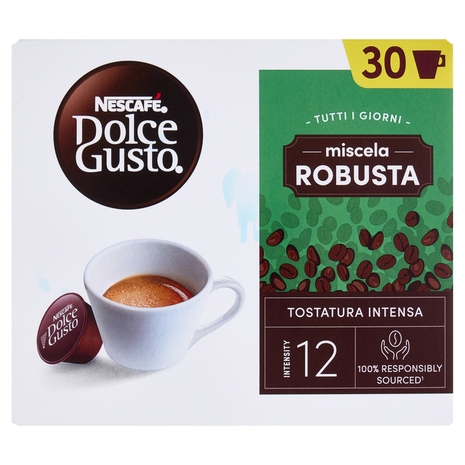 NESCAFÉ DOLCE GUSTO Miscela Robusta Caffè Espresso 30 Capsule 195 g