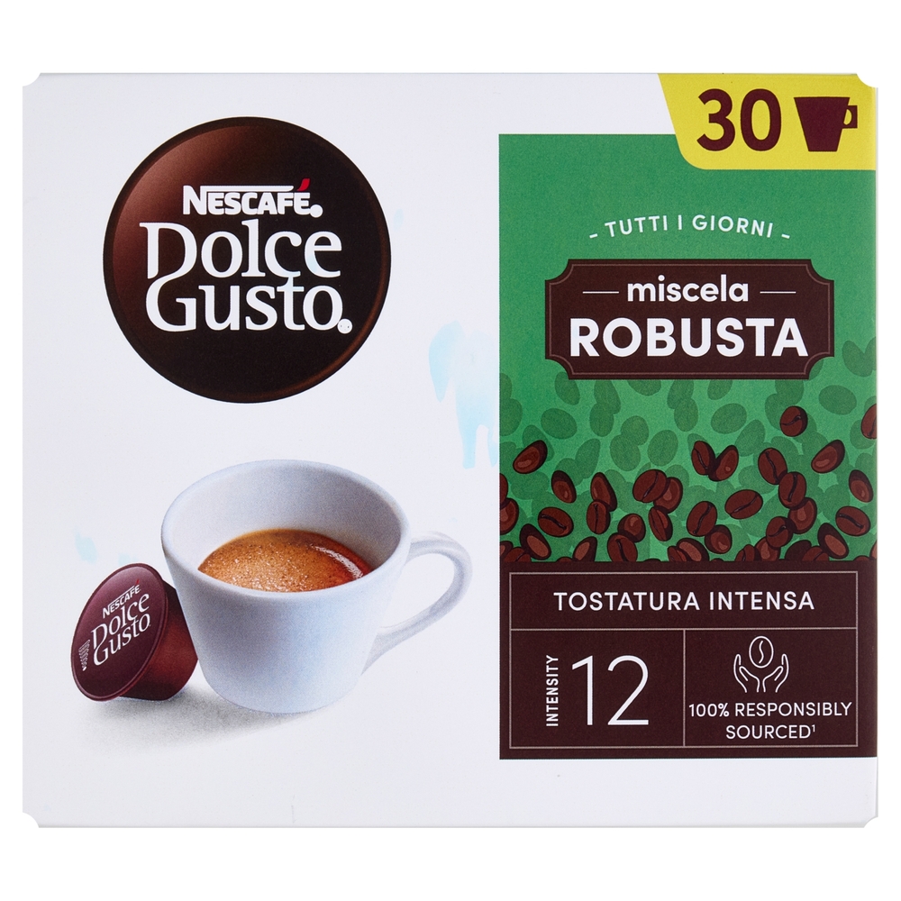 NESCAFÉ DOLCE GUSTO Miscela Robusta Caffè Espresso 30 Capsule 195 g