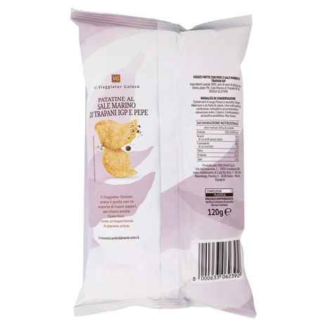 Patatine al Sale Marino di Trapani IGP e Pepe Il Viaggiator Goloso