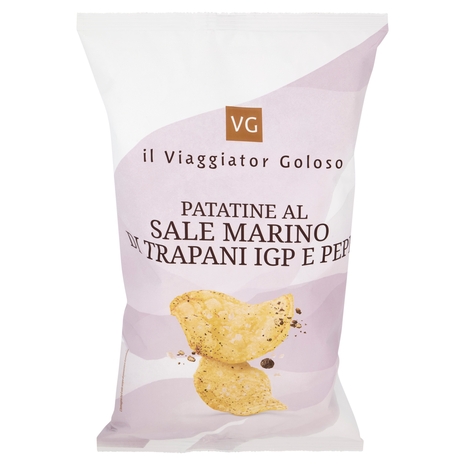Patatine al Sale Marino di Trapani IGP e Pepe Il Viaggiator Goloso