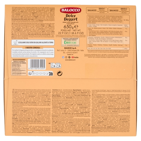Balocco Dolce Dessert Creme Caffè Caramellato e Noci Pecan 650 g