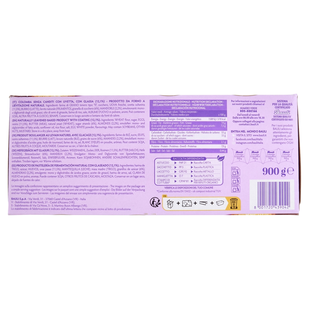 Bauli la Colomba Gransoffice 900 g