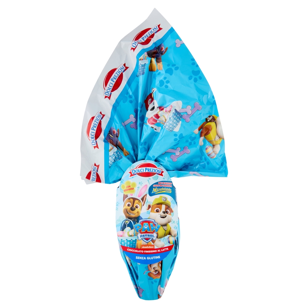 Dolci Preziosi Uovo di Cioccolato Finissimo al Latte Paw Patrol 150 g