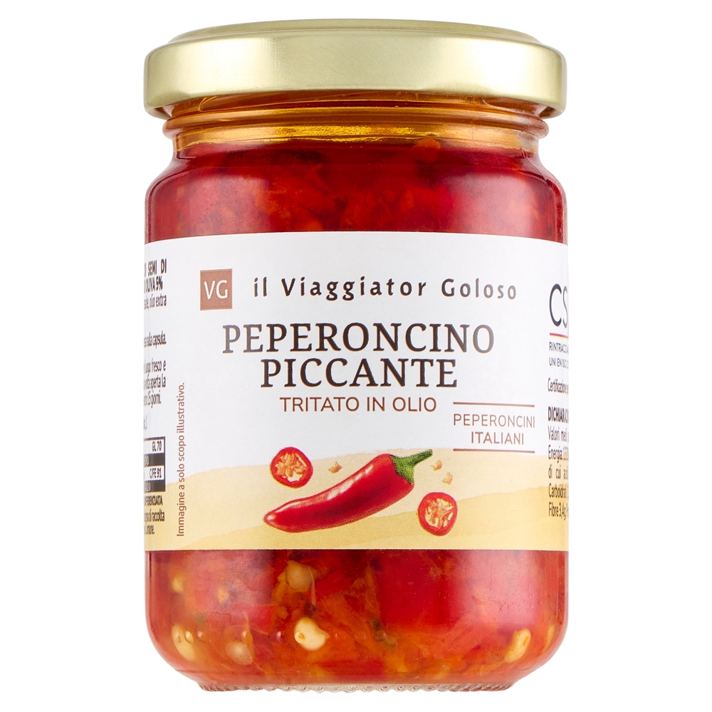 Peperoncino Piccante Tritato in Olio il Viaggiator Goloso