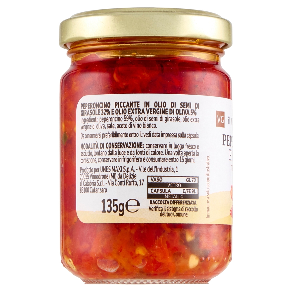 Peperoncino Piccante Tritato in Olio il Viaggiator Goloso