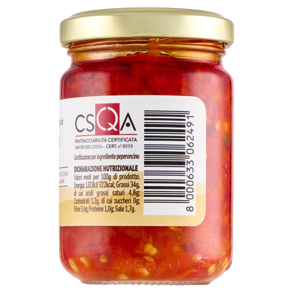 Peperoncino Piccante Tritato in Olio il Viaggiator Goloso