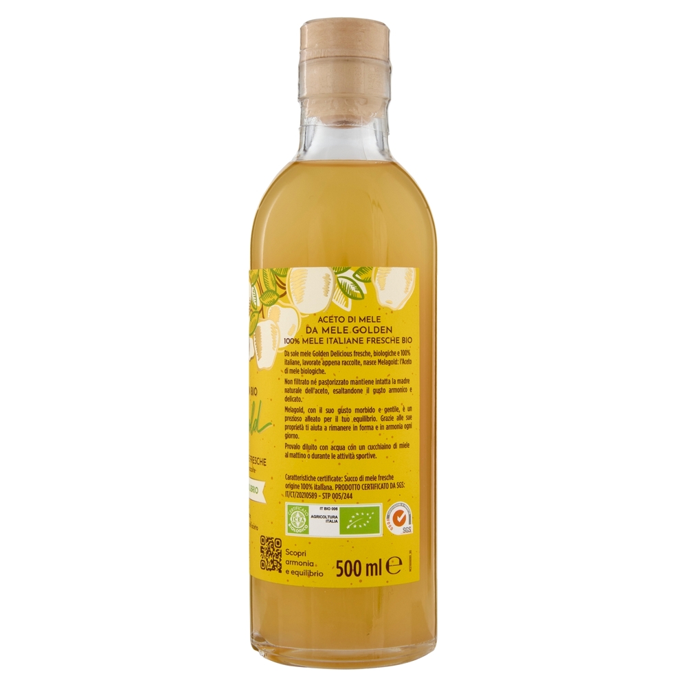 Ponti Melagold aceto di Mele Golden Bio 500 ml