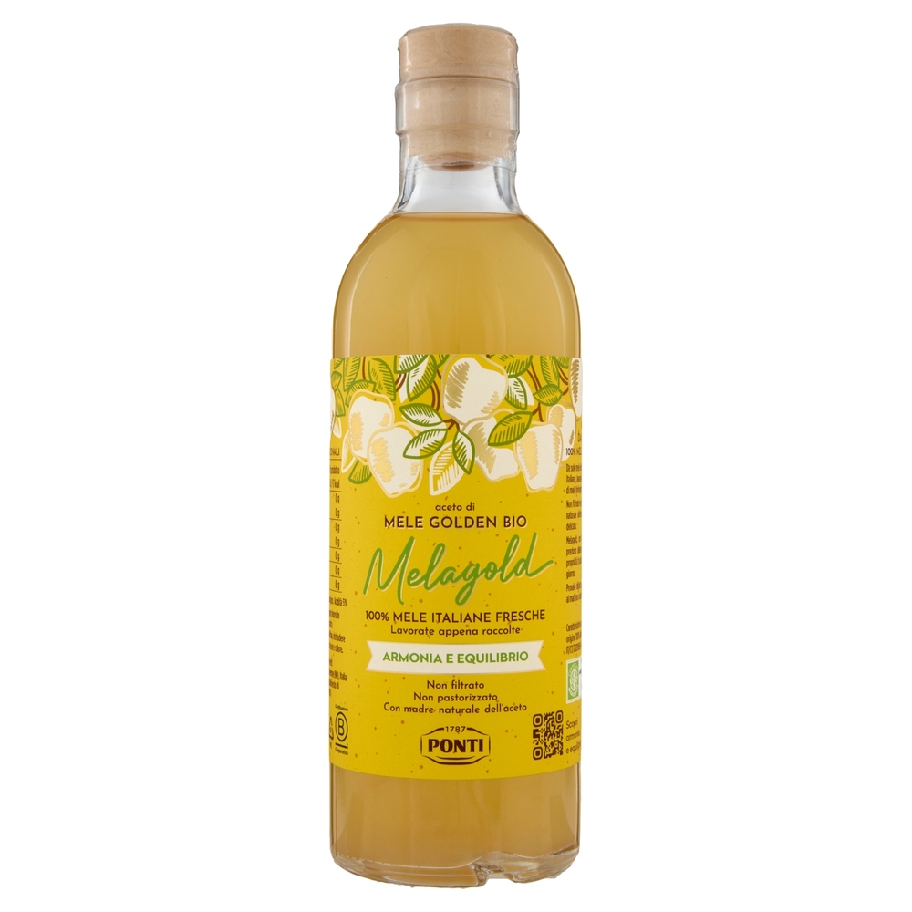 Ponti Melagold aceto di Mele Golden Bio 500 ml