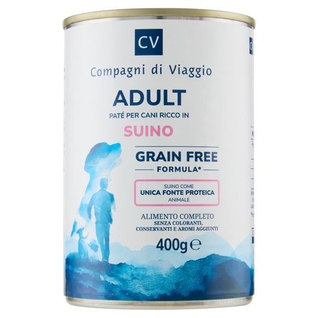 Adult Paté per Cani Ricco in Suino Compagni di Viaggio