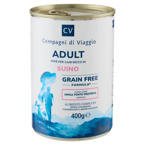 Adult Paté per Cani Ricco in Suino Compagni di Viaggio