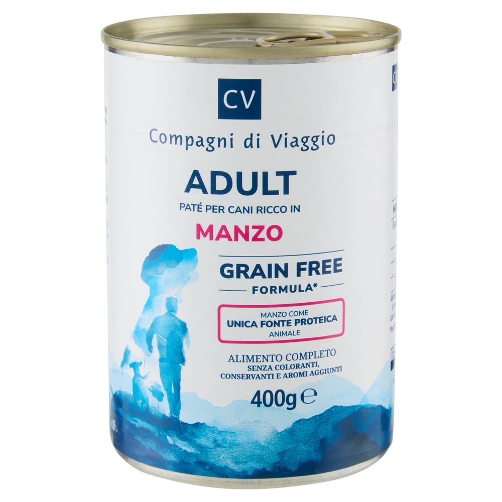 Adult Paté per Cani Ricco in Manzo Compagni di Viaggio