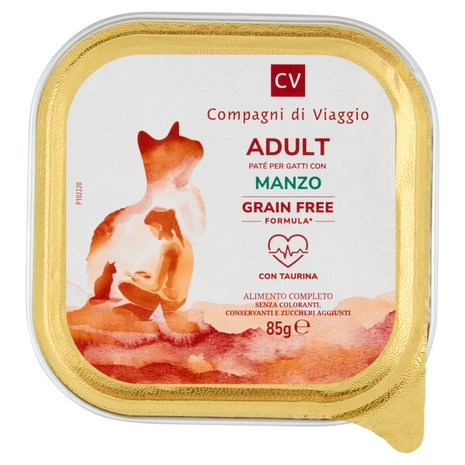 Adut Paté per Gatti con Manzo Compagni di Viaggio