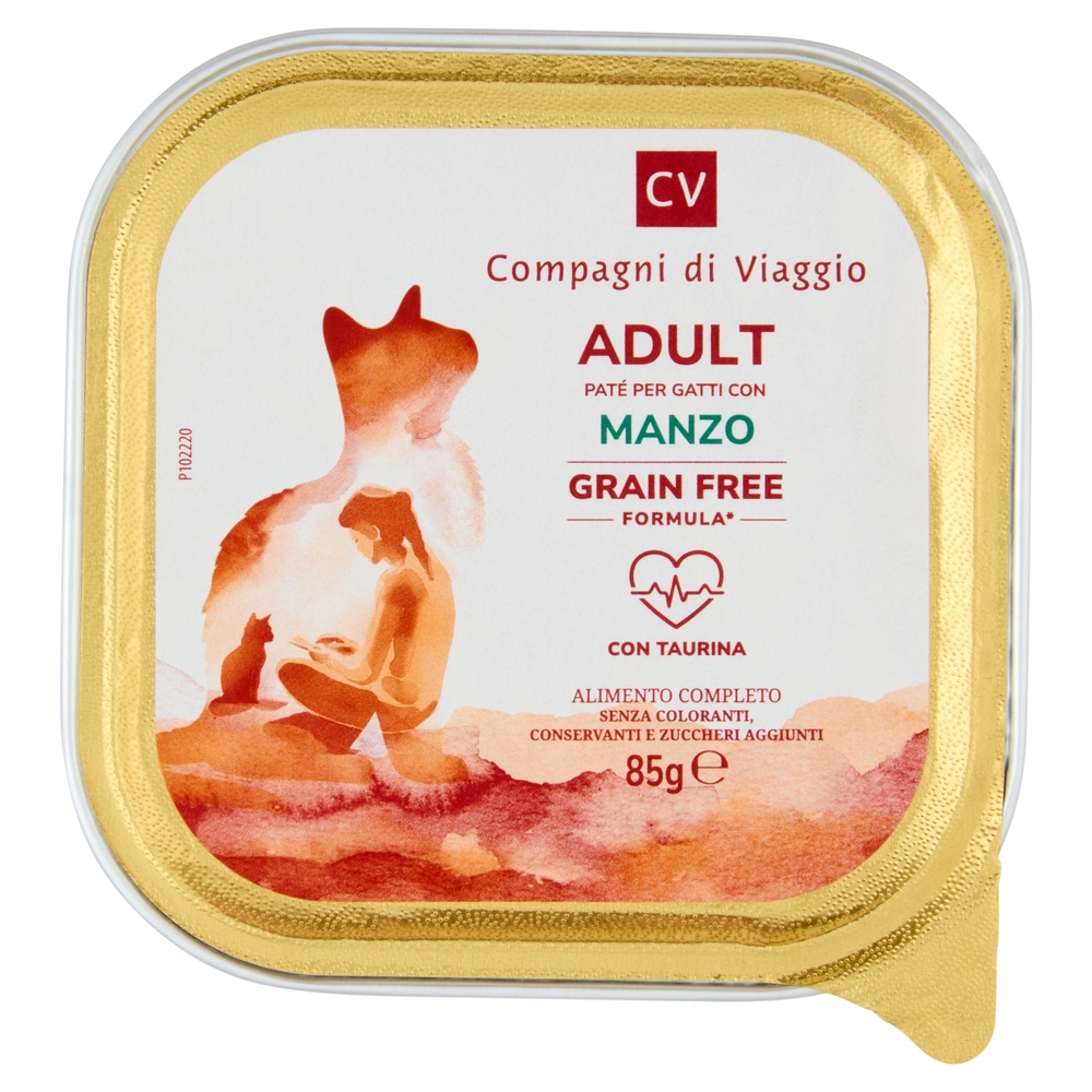 Adut Paté per Gatti con Manzo Compagni di Viaggio