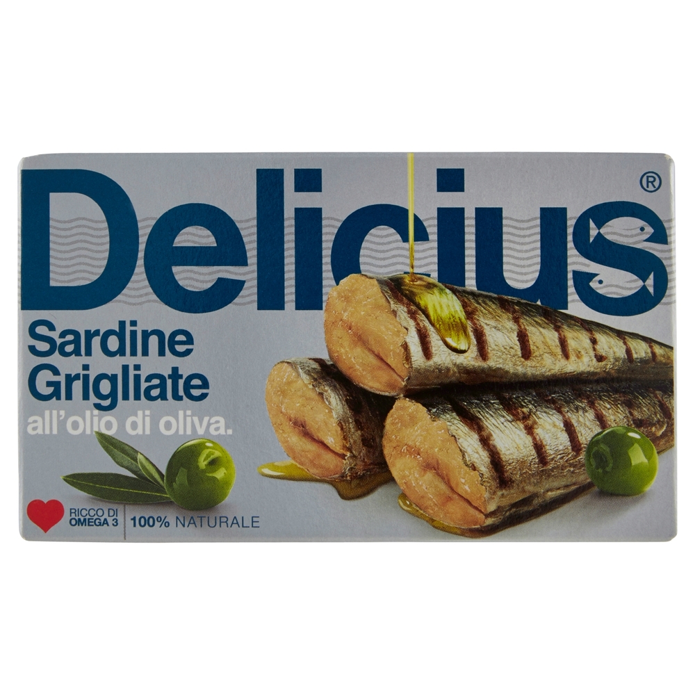 Delicius Sardine Grigliate all'olio di oliva 90 g