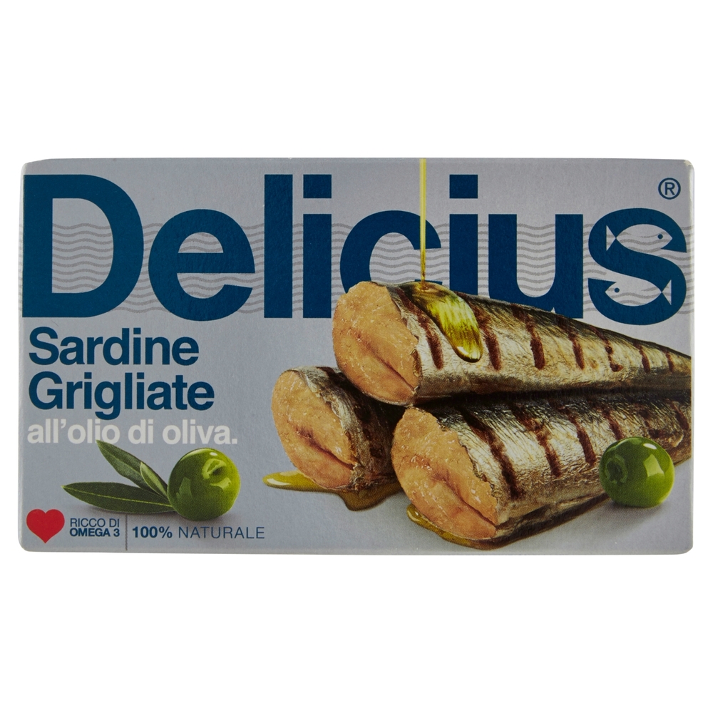 Delicius Sardine Grigliate all'olio di oliva 90 g