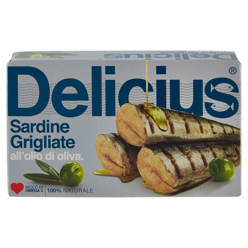 Delicius Sardine Grigliate all'olio di oliva 90 g