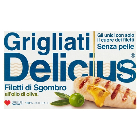 Delicius Grigliati Filetti di Sgombro all'olio di oliva 90 g