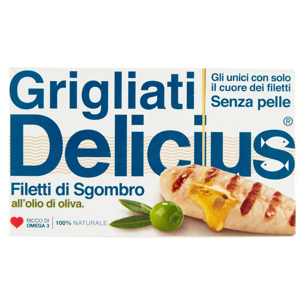 Delicius Grigliati Filetti di Sgombro all'olio di oliva 90 g