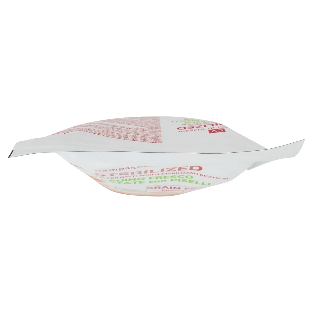 Sterilized Crocchette per Gatti Adulti Ricche Suino Fresco e Patate con Piselli Compagni di Viaggio