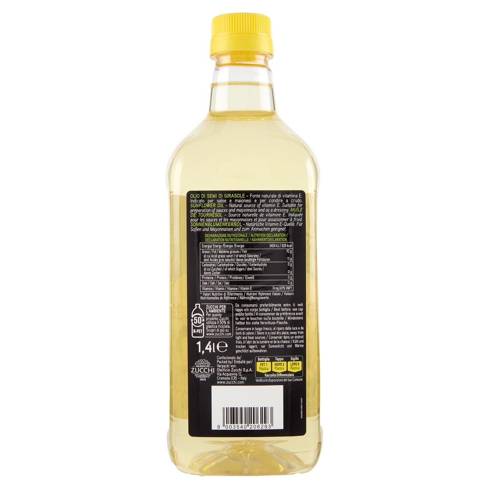 Zucchi Olio di Semi di Girasole 1,4 l