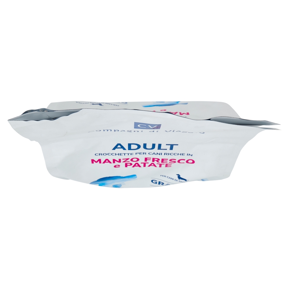Adult Crocchette per Cani Ricche in Manzo Fresco e Patate Compagni di Viaggio