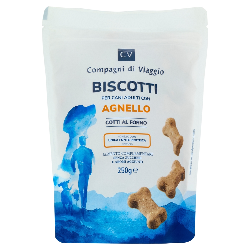 Biscotti per Cani Adulti con Agnello Compagni di Viaggio