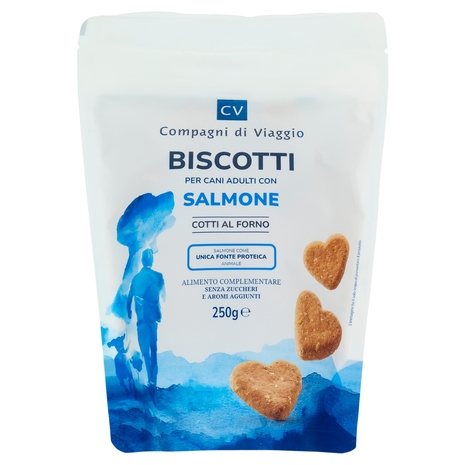 Biscotti per Cani Adulti con Salmone Compagni di Viaggio