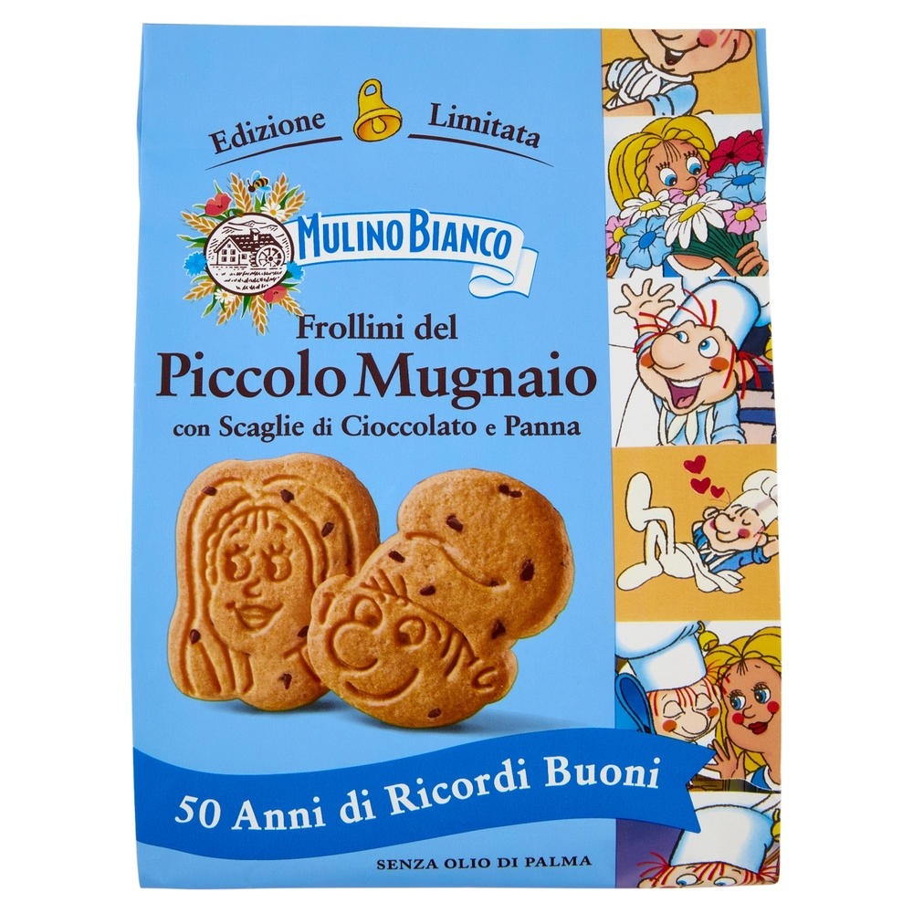 Mulino Bianco Frollini del Piccolo Mugnaio Biscotti con Cioccolato e Panna Limited Edition 300g