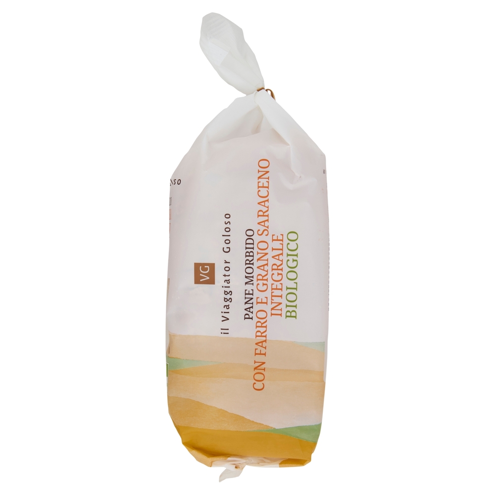 Pane Morbido con Farro e Grano Saraceno Integrale BIO Il Viaggiator Goloso