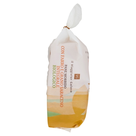 Pane Morbido con Farro e Grano Saraceno Integrale BIO Il Viaggiator Goloso