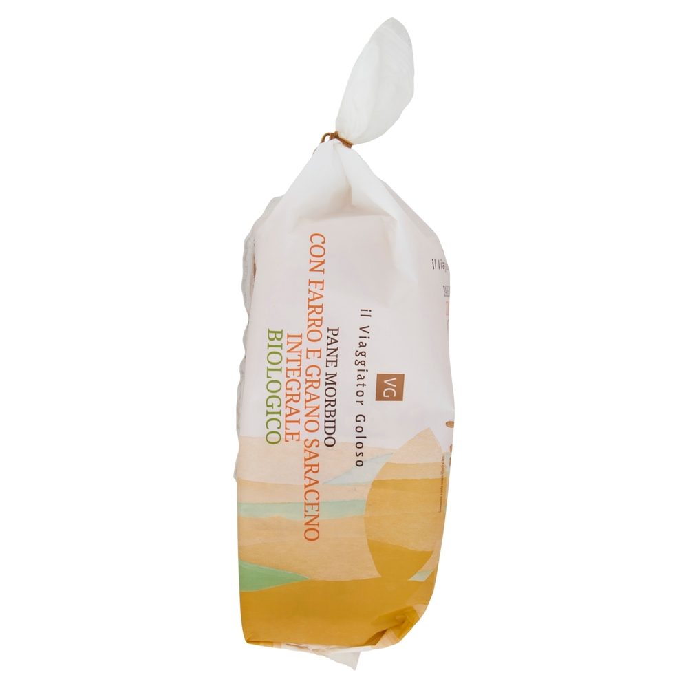 Pane Morbido con Farro e Grano Saraceno Integrale BIO Il Viaggiator Goloso