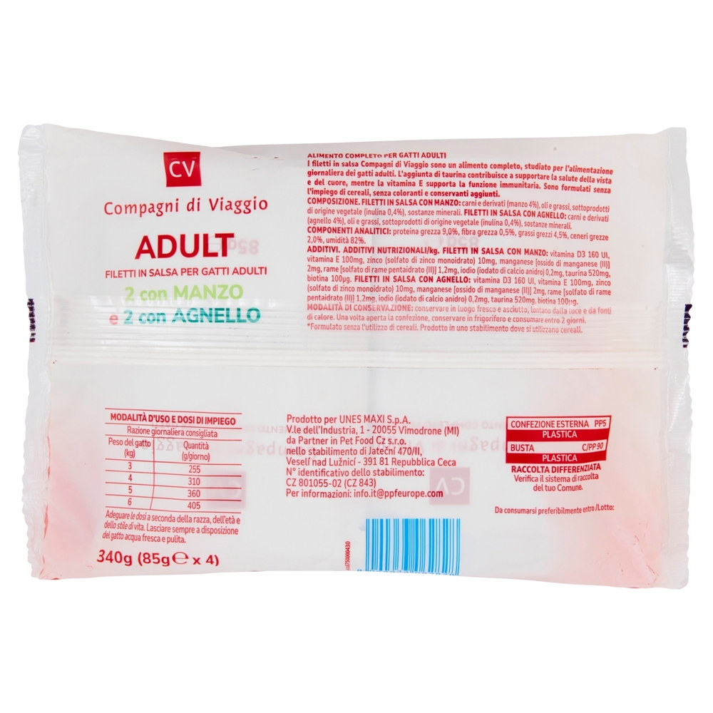 Adult Filetti in Salsa per Gatti Adulti