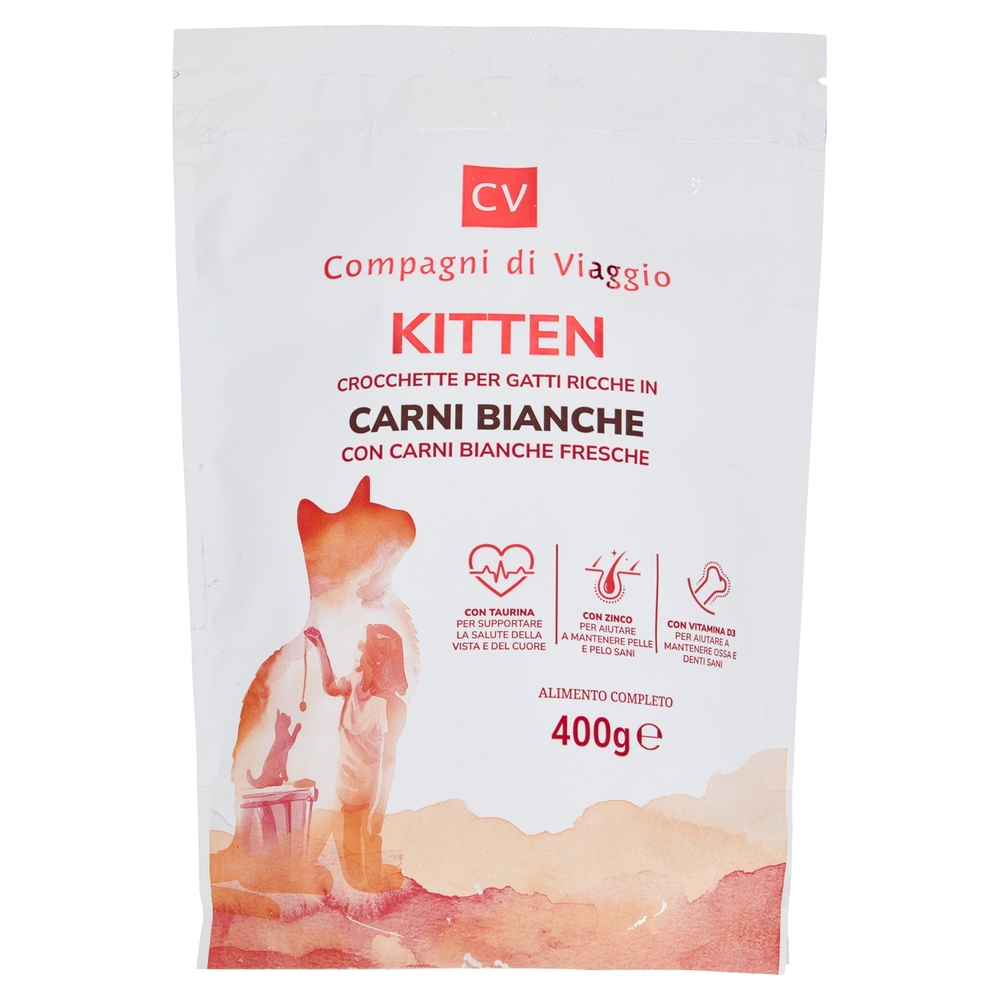 Kitten Crocchette per Gatti ricche in Carni Bianche Compagni di Viaggio