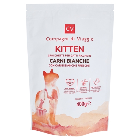 Kitten Crocchette per Gatti ricche in Carni Bianche Compagni di Viaggio