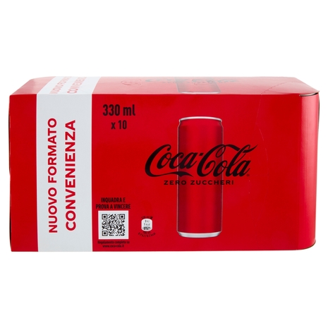 Coca-Cola ZERO lattina sleek 10 x 33cl