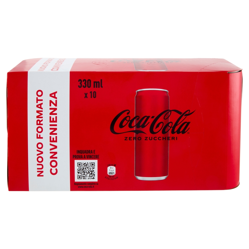 Coca-Cola ZERO lattina sleek 10 x 33cl
