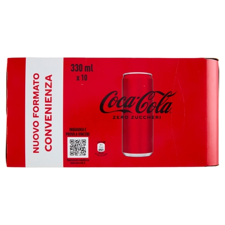 Coca-Cola ZERO lattina sleek 10 x 33cl