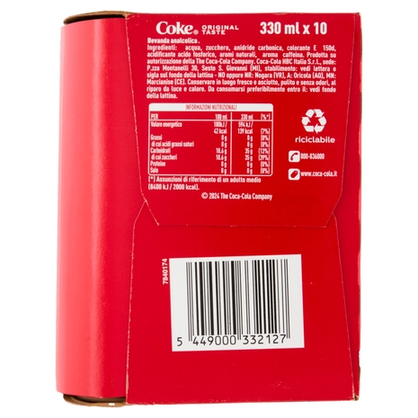 Coca-Cola lattina sleek 10 x 33 cl