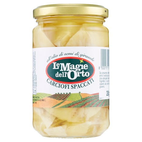 Le Magie dell'Orto Carciofi spaccati all'olio di semi di girasole 280 g
