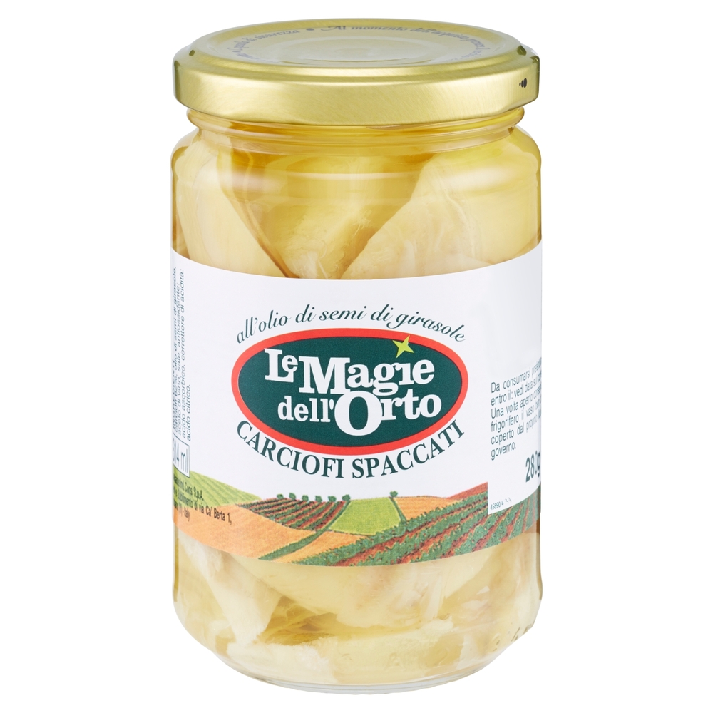 Le Magie dell'Orto Carciofi spaccati all'olio di semi di girasole 280 g