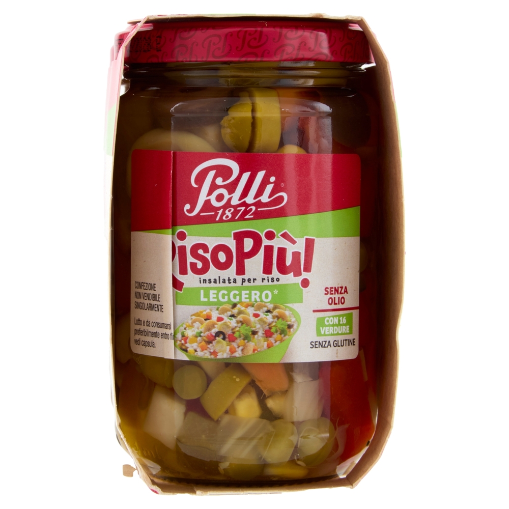 Polli Riso Piu! insalata per riso Leggero* Senza Olio 2 x 300 g