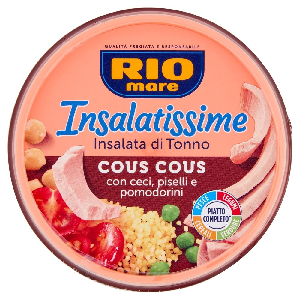 Rio mare Insalatissime Insalata di Tonno cous cous con ceci, piselli e pomodorini 200 g
