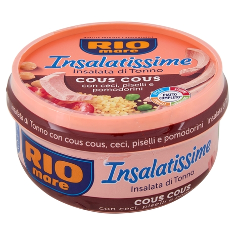 Rio mare Insalatissime Insalata di Tonno cous cous con ceci, piselli e pomodorini 200 g