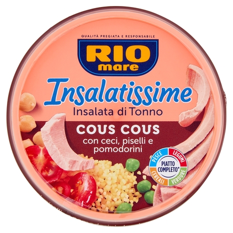 Rio mare Insalatissime Insalata di Tonno cous cous con ceci, piselli e pomodorini 200 g