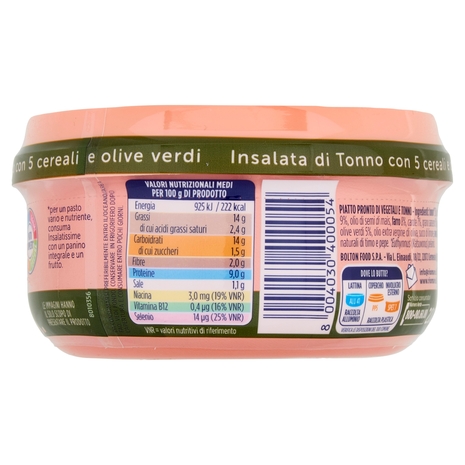 Rio mare Insalatissime Insalata di Tonno 5 Cereali con grano saraceno e olive verdi 200 g