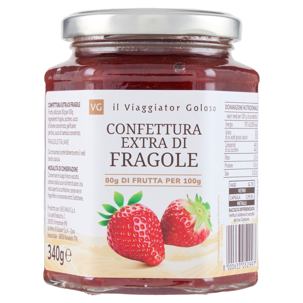 Confettura Extra di Fragole Il Viaggiator Goloso